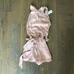 NWT Fab’rik Romper- Champagne/Blush- small